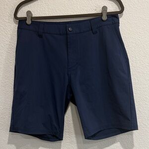 Rhone Men's Commuter Blue Activewear Athleisure Casual Travel Shorts 32